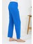Kadın Penye Düz Tek Alt Pijama 27535 Mavi 4
