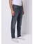 Straight Fit Erkek Indigo Jean Pantolon 4