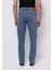 Regular Fit Erkek Açik Indigo Jean Pantolon 2