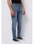 Regular Fit Erkek Açik Indigo Jean Pantolon 4