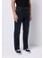 Regular Fit Orta Bel Düz Paça Erkek Koyu Indigo Jean Pantolon 4