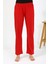 Kadın Penye Düz Tek Alt Pijama 27538 Kırmızı 3