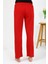 Kadın Penye Düz Tek Alt Pijama 27538 Kırmızı 4