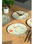 Porselen Fiori Tuval Pasta Tabağı 20CM 4 Kişilik 4 Parça TVL4PTPRS1212 1