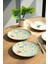 Porselen Fiori Tuval Pasta Tabağı 20CM 4 Kişilik 4 Parça TVL4PTPRS1212 4