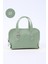 Mint Yeşil SHK224 Suni Deri Mini Boy Fermuarlı Tek Bölmeli Zincirli El. Kol ve Omuz Çantası 1