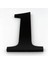 Siyah Pleksi Kendinden Yapışkanlı Kapı Numarası, 10 Cm, No 1 1