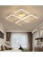 Antrasit Yonca 60X60CM 3000K Işık Rengi, Kuamndalı LED Tavan Lambası,oval Avize,modern Aydınlatma,dekoratif Işık 1