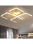 Antrasit Yonca 60X60CM 3000K Işık Rengi, Kuamndalı LED Tavan Lambası,oval Avize,modern Aydınlatma,dekoratif Işık 2