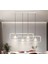 Beyaz 3000K Işık Rengi, Kumandalı 2*80CM LED Lamba, Sarkıt Avize, Modern Aydınlatma, Masa Üzeri 1