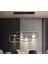 Siyah 3000K Işık Rengi, Kumandalı 2*80CM LED Lamba, Sarkıt Avize, Modern Aydınlatma, Masa Üzeri 1