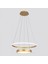 Gold Ø60CM, 3000K Işık, Kumandalı, Halka Davul Avize, Sarkıt Modern Aydınlatma, Dekoratif Işık 4