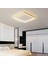 Gold 80X80CM Kare 3000K Işık Rengi,kumandalı LED Tavan Lambası,avize,modern Aydınlatma, Dekoratif Işık 2