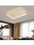 Beyaz 60X40CM Dikdörtgen 3000K Işık Rengi,kumandalı LED Tavan Lambası,avize,modern Aydınlatma, Dekoratif Işık 1