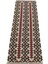 Yeni El Dokuma Otantik Ince Balıkesir Yörük Mini Yolluk Yün Kilim 5925 1