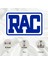 RAC Otomobil Kulübü Pleksi Panjur Arması - 2 I Universal Vidalı Oto Panjur Süsü I Araba Panjur Süsü 2