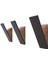 Duvar Askılığı Askısı - 3'lü Set - Metal Ahşap Siyah Metal Askılar, Duvar Askıları - Dekoratif Duvar Askıları - Duvar Askıları 1