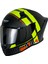 869 Strıp Black Yellow Kask 2