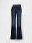 Kadın Koyu Mavi High Rise '70S Flare Jean Pantolon 3