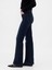 Kadın Koyu Mavi High Rise '70S Flare Jean Pantolon 7