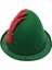 Yeşil ve Kırmızı Tüylü Eğlenceli Çocuk Şapkası 3
