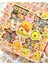 4 Bölmeli 100 Yaprak Capybara Desenli Şeffat Pet Sticker Kutu Su Geçirmez Sevimli Dostlar ile Yemek 5