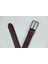 Bordo 3.5cm %100 Deri Kemer Desenli 2