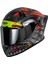 869 Veno Red Grey Black Kask 1