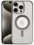 Bfs iPhone 15 Pro Max Kılıf Erozi Magsafe Kapak - Gümüş 1