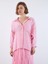4612 Omzu Düşük Oversize Gömlek Şeker Pembe 4