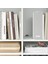 Vihals 95X37X200 cm Açık Dolap Beyaz Depolama Rafı Modern Şık Kitaplık Organizer 3