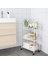 Hornavan 26X48X77 cm Beyaz Tekerlekli Modern Banyo Servis Arabası Depolama Rafı Organizer 3