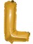 Altın Renkli Folyo Balon Harf L 40CM, Paket 1, Kalınlık 25CM 1