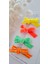 Neon Kadife Fiyonk El Yapımı Mini Klips 4lü Bebek Tokası Seti (3.5cm) 2
