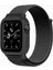 Apple Watch 42MM Hasırlı Cırtcırtlı Kasalı Kordon - Siyah 1