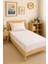 120 x 200 x 30 cm Düz Pamuklu Tek Kişilik Lastikli Fitted Penye Çarşaf 1