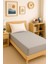 120 x 200 x 30 cm Düz Pamuklu Tek Kişilik Lastikli Fitted Penye Çarşaf 1