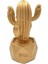 LED Işıklı Sevimli Kaktüs Dekoratif Masa Lambası Mini Biblo Gece Lambası-Gold 5