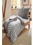 2 Adet Düz Pamuklu Tek Kişilik 80 x 200 x 30 cm Lastikli Penye Çarşaf 2