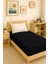 80 x 200 + 30 cm Düz Pamuklu Tek Kişilik Lastikli Fitted Penye Çarşaf 1