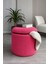 Pembe Welsoft Sandıklı Silindir Dekoratif Bench Puf(Ev,salon,bahçe) 2