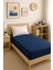80 x 200 + 30 cm Düz Pamuklu Tek Kişilik Lastikli Fitted Penye Çarşaf 1