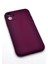 iPhone 11 Uyumlu Düz Renk Esnek Yumuşak Silikon Kılıf Rubber Mürdüm 2