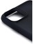 iPhone 11 Uyumlu Düz Renk Esnek Yumuşak Silikon Kılıf Rubber Siyah 3