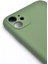 iPhone 11 Uyumlu Düz Renk Esnek Yumuşak Silikon Kılıf Rubber Yeşil 3