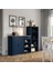 Dolap Kombinasyonu, Mavi-Siyah, 180X140 cm 2