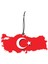 Bymeyla türk Bayrağı ve Türkiye Görselli Çift Yönlü Dekoratif Oto Kokusu ve Oto Aksesuarı 1