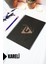 A5 Müzik Temalı Siyah Kraft Kapaklı Defter - Kareli Defter - 60 Yaprak (120 Sayfa) 15X21 cm 1