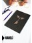 A5 Gitar Temalı Siyah Kraft Kapaklı Defter - Kareli Defter - 60 Yaprak (120 Sayfa) 15X21 cm 1
