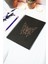 A5 Kelebek Desen Siyah Kraft Kapaklı Çizgisiz Defter - 60 Yaprak (120 Sayfa) 15X21 cm - Okul Defteri 1